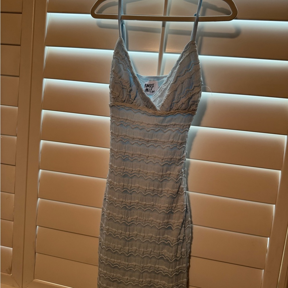 Princess Polly Light Blue Lace Dress *NEVER WORN*